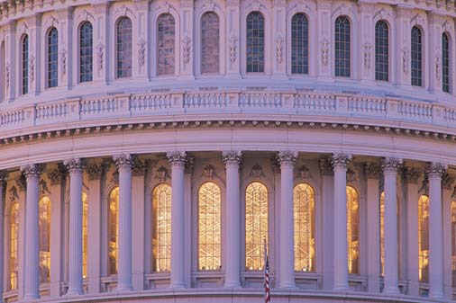 US Capitol rotunda middle colonnades